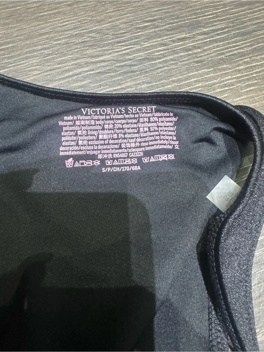 Victoria's Secret Black Push-Up Bra and Bikini Set